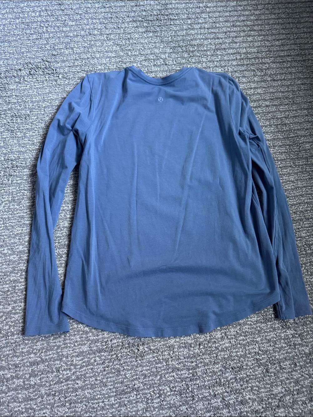 lululemon athletica Blue Crewneck Top. Long sleeve Love top. - Picture 2 of 2